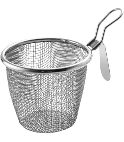 Colino A Ragno In Acciaio Inox Per Pasta - Cestino Microforato Con Manico In Legno - Foto 2