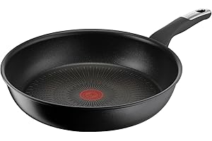 Lagostina Intensive Pro, Padella Antiaderente 32 cm, Rivestimento Titanio Antigraffio, Cottura Rapida e Uniforme, Tecnologia Thermo-Signal, Adatta a Tutte le Fonti di Calore Inclusa Induzione