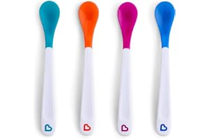 Munchkin White Infant Safety Spoons, Multicoloured, Pack of 4