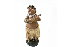 JHXHHTHONGTONG Hawaiianische Tänzerin Auto, Hawaiianische Tanzfigur Armaturenbrett-Ornamente, Hawaii Hula Girl Posing, Hawaiianische Armaturenbrett-Puppe, HulaTänzerin Figurine Dekoration Für Auto, Schreibtisch,Büro