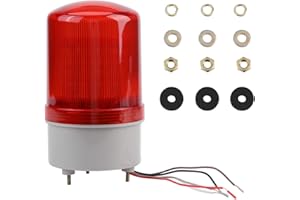 AKOZON Luz de Advertencia LED Roja Advertencia de Emergencia Lámpara de Iluminación Lámpara de Baliza Giratoria Luz de Baliza AC220V