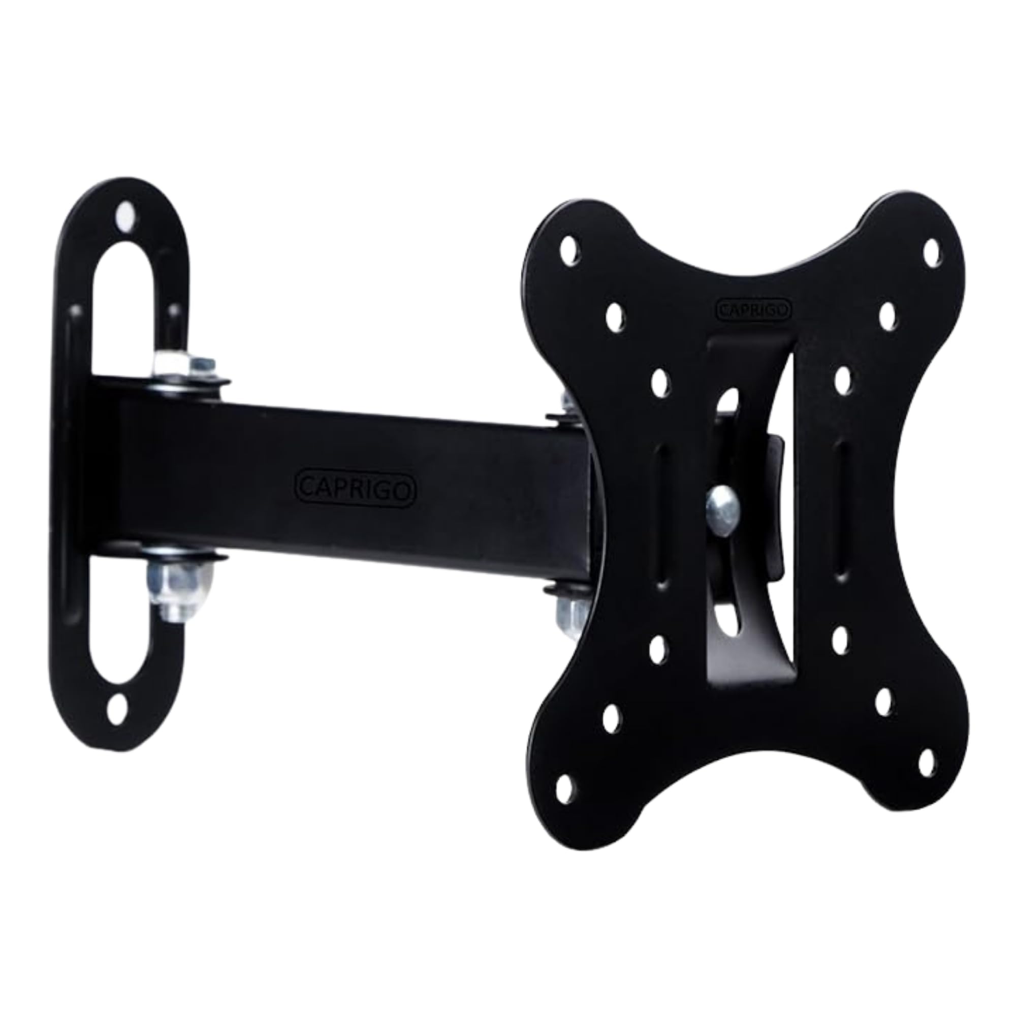 RISSACHI® Movable TV Stand for 12-27 Inch LED TV, Adjustable Wall Mount Bracket, Space-Saving TV Stand with Swivel & Tilt, Strong & Durable for Home/Office Setup