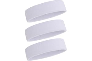 ONUPGO Headband Sports Sweatbands - 3/6/12 Terry Cloth Striped Head Band/Wrist Band Set Athletic Ćwiczenie Koszykówka Headbands Moisture Wicking Bluza Absorbing Band