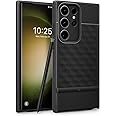 Caseology Parallax Case for Samsung S23 Ultra, [Military Drop Protection] S23 Ultra Case Ergonomic 3D Hexa Cube Designed Case for Samsung Galaxy S23 Ultra 5G - Matte Black