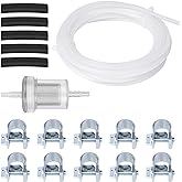 URAQT Calentador de Aire para Coche con Tubo de Repuesto 4M, Kit de Depósito de Combustible, 1 Filtro, 10 Abrazaderas y 5 Man