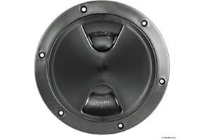 Osculati Inspection hatch screw lock black 102 mm