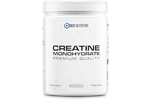 ‎BIOS NUTRITION Creatin Monohydrat Pulver 500gr - mikronisiert & hochdosiert - vegan & geschmacksneutral - BIOS Nutrition (Made in Germany)