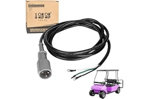 ‎10L0L 10L0L Golf Cart 48 V Ladegerät Stecker für Club Car DS & Precedent 1995 - up, 3-poliger Stecker mit DC-Kabelsatz, OEM# 101828901 101828902 101828903