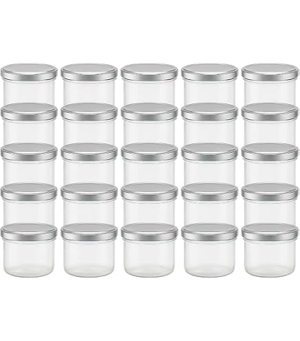12x Mini-Einmachgläser Mit Griff, 50ml – Bleifreie Schnapsgläser Mit Schraubdeckel Für Shots, Desserts, Gewürze & Basteln