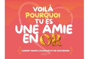 Voilà Pourquoi Tu es Une Amie en Or: carnet rempli d'amour et de souvenirs ; cadeau original et personnalisé pour offrir à sa meilleure amie.