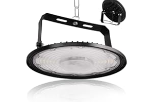 JBdusn 300W Faretto LED UFO Industriale, 6500K UFO Lampada da Officina Industriale con staffa, Super Luminoso 360 LEDs High Bay Light UFO Plafoniera LED per Garage, Magazzini, Stadio Coperto