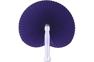Icelus 24 Stück Papierfächer Handfächer Fächer Hochzeit Hochzeitsfächer Taschenfächer Faltfächer Faltbar Gastgeschenk Für Sommer Gelegenheiten, Party, Hochzeiten im Freien, DIY, Wand Dekoration