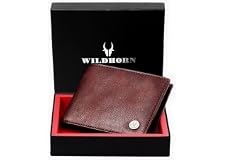 Wildhorn® Rfid Protected Genuine High Quality Leather Wallet For Men(Brown) 10 cm
