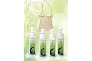 Camylle - Selezione di fragranze per il bagno turco con un bel sacchetto di cotone in regalo che include quattro 250ml bottiglie: Luxe - Orange - Lavandin - Polynesie