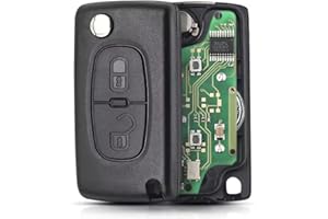 Heart Horse 2 Botones Peugeot Carcasa Mando Llave del Coche Llave Remota para Peugeot 207 307 308 408 Citroen C2 C3 C4 Picasso Llave Remota del Coche Plegable