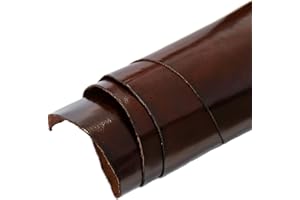 Time Resistance Pezzo di Pelle, Pieno Fiore Pelle Conciata al Vegetale, Spessore 1.2-1.6mm (3-4oz), Pelle di Mucca Pretagliata per L'artigianato