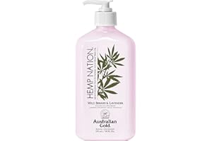 Australian Gold Hemp Nation Wild Berries & Lavender Tan Extender, per Tutte le tonalità di pelle, Vanilla, 535 Millilitro