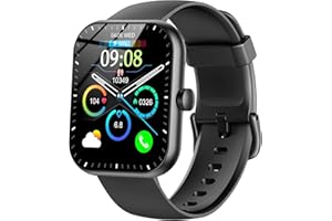 MOTAST Smartwatch Uomo Donna, 1.96" HD Orologio Smartwatch Uomo con Effettua/Risposta Chiamate, Contapassi/Cardiofrequenzimetro, Impermeabile IP68 110+ Modalità Sportive Smart Watch per Android iOS