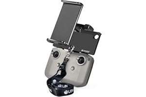 Lekufee Lekki aluminiowy składany uchwyt na tablet z zamkiem przesuwnym do DJI Mini 3 Pro/Mini 2 SE/2/Mini SE/Mavic Mini 1/DJI Mavic 3 Pro/2/1/DJI Air 2S/2/1/Mavic Pro/DJI Spark DJI pilot