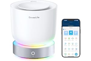 GoveeLife Diffusore intelligente di oli essenziali con controllo vocale Alexa per casa, ufficio, camera da letto, 300 ml, diffusore di aromi silenzioso con 2 modalità di nebbia, timer 24 ore