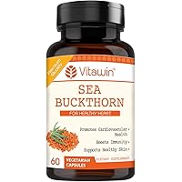 Vitawin Sea Buckthorn Capsules (Pack Of 60 Capsules); 500 mg For Healthy Heart, Immunity Power & Body Detox (1)