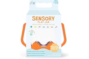 Glo Pals, Sensory Fillers Tin Play for Children Aged 18 Months and Above Supports Sensory and Cognitive Development, Orange Teal, 10 x 8 cm