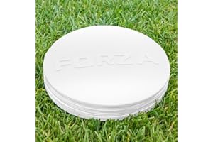 FORZA Disques de Marquage [Pack de 10] | Plots Plats Antidérapants de 18 cm | Équipement d’Entraînement de Sport | 8 Couleurs avec Sac de Transport