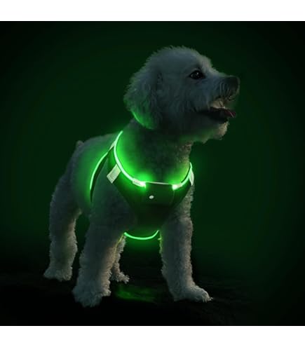 Pettorina LED Per Cani Regolabile - Illuminata E Riflettente Per Sicurezza Notturna - Foto 7
