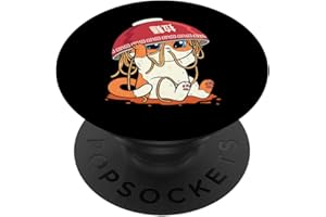 KAWAII RAMEN APPAREL CO. Kawaii, fille mignonne de l'anime Cat Otaku, cadeau de PopSockets PopGrip - Support et Grip pour Smartphone/Tablette avec un Top Interchangeable