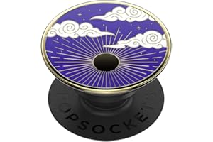 ‎POPSOCKETS PopSockets: PopGrip - Rozkładany uchwyt i podstawka do telefonów oraz tabletów z wymiennymi krążkami PopTops - Enamel Sunburst