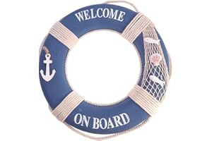 Holibanna Colgante de Espuma Salvavidas decoración náutico Salvavidas Anillo Pared Bienvenida artesanías de Estilo mediterráneo