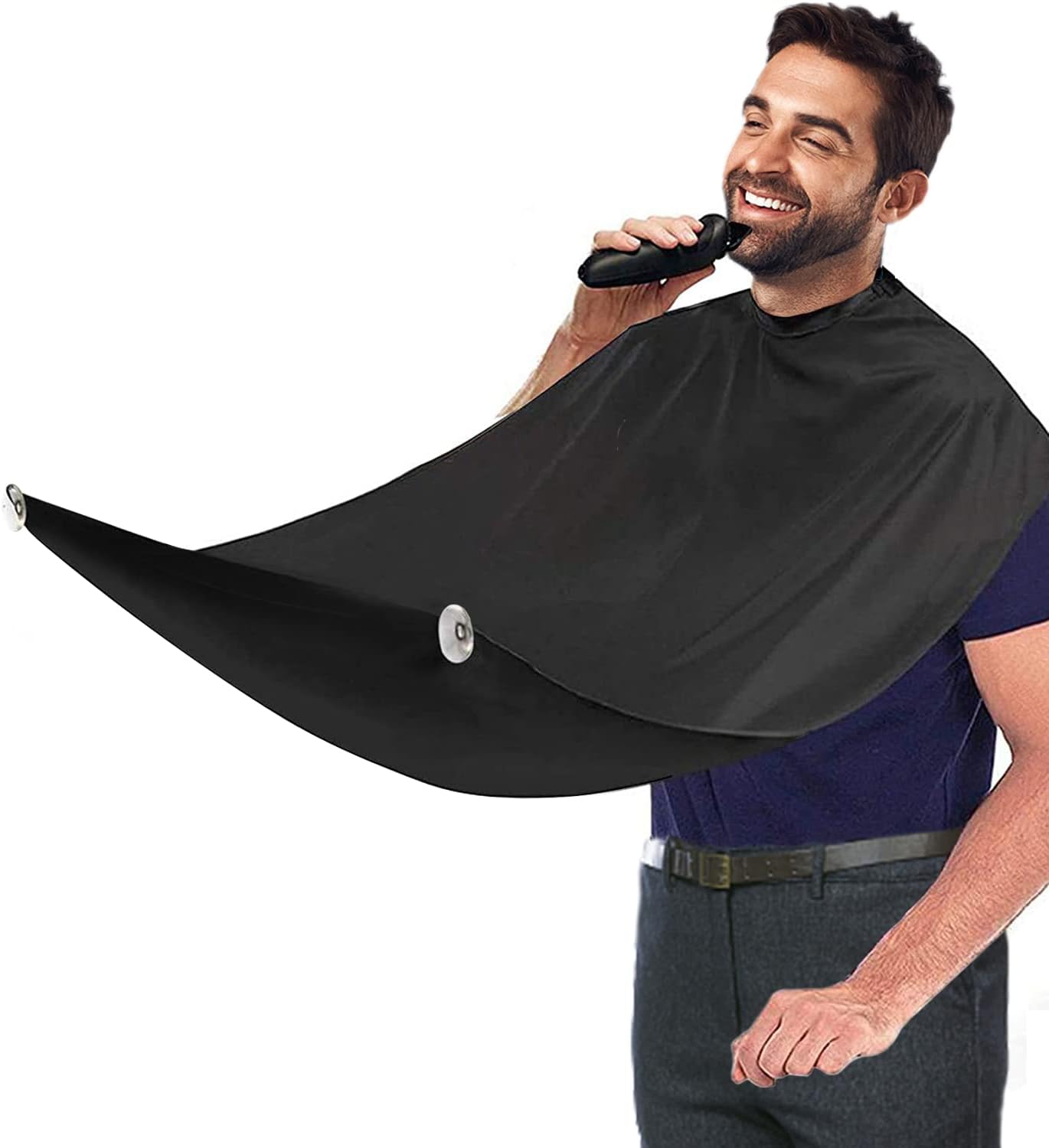 Delantal de Hombres Para Barba, Afeitado, Impermeable, No Pegajoso, Con 2 Ventosas, Regalos Para Hombres,