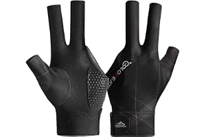 Wnddle Biljardhandske, snookerhandskar, Billiard Pool Cue Gloves, halkfria poolhandskar, justerbara poolhandskar, lämpliga för poolspel, snooker, cargospel.