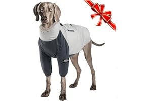 TVMALL Płaszcz zimowy dla psa, miękka kurtka polarowa z uprzężą, D-ring i kieszenią, wodoodporna, wiatroszczelna, ciepła kurtka na zimną pogodę, przytulna kamizelka sportowa dla psa z 2 nogawkami, kombinezon