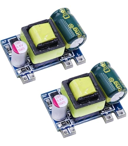 2pcs Module Alimentation AC-DC 12V 1000mA TECNOIOT - Faible Ondulation Pour Projets Électroniques