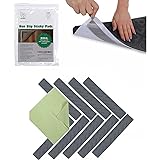 Ledgebay Rug Pad Grippers for Area Rugs - Pack of 9 Reusable, No Skid, Washable, Anti-Slip, Rug Pad Gripper for Hardwood Floo