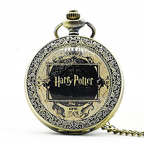 Preisvergleich Produktbild Nina Selles® Harry Potter Dome - Taschenuhr mit Halskette, Vitange Bronze NS 500865