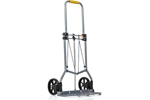 FOREST MASTER Zero Hand Truck Sack Barrow Platform Trolley Puncture-Proof Tyres Telescopic Handle 90KG - 160KG (90KG)