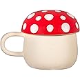 Sass & Belle Red Mushroom Mug with Lid