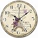 Produktbild eruner Lovely Familie Dekoration 12 Zoll Holz Wanduhr Eulen Retro-Stil bemalt, holz, Paris-M4, 12-in