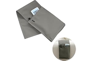 thirei Organizer do podłokietnika, na sofę, fotel, łóżko, do przechowywania pilotów, telefonów komórkowych i długopisów, szary