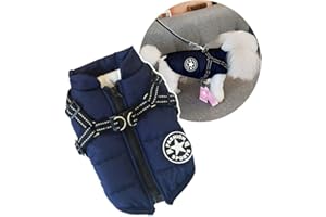 ONCPCARE Pettorina invernale per cani, calda giacca per cani di piccola taglia, protegge dal freddo