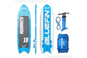 BLUEFIN SUP Bluefin Stand Up Paddle Board Hinchable | Modelo Mammoth 18'| Tabla de Familia/Grupo: hasta 10 Usuarios | Incluye Accesorios…