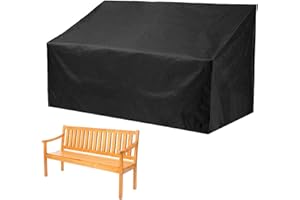Yanayi Housse de Protection pour Banc de Jardin 2 Places, en Tissu Oxford 210D, imperméable, Coupe-Vent, résistante aux UV, Convient pour Couvrir Les bancs de terrasse, Les bancs de Meubles en rotin