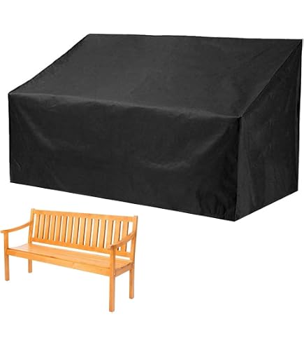 Housse De Protection Pour Banc De Jardin 2 Places – 134x66x89 Cm – Imperméable, Anti-UV, Avec Sangles – Vert - 11