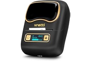 vretti K2 Mini Stampante, Etichettatrice con Nastro, 20-50mm Bluetooth Stampante Termica Per Etichette, Compatibile con iOS e Android, adatta per Organizzare Casa, Cucina, Scuola e Ufficio