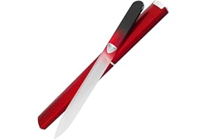 Bona Fide Beauty Lima de Uñas de Vidrio Pastel con Estuche – Lima de Vidrio Templado Checo – Lima de Vidrio para Manicura de Uñas Naturales – Acabado Suave