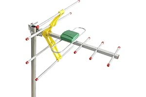 SZKALAK Antenna TV - Esterno Amplificata Potente con Base Magnetica Robusta per una Facile Installazione, Long Range Reception Antenna TV Portatile Support 4K DVB-T/DVB-T, Cavo Coassiale 8M