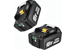 VOLT1799 2 Paquetes – Baterías de Repuesto para Makita 18V 5.0Ah – Potencia y Fiabilidad para Tus Herramientas Eléctricas