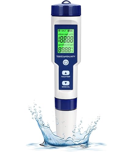 UIUZMAR Digitale pH Meter pH TDS EC Meter voor Hydrocultuur Voedingsoplossing pH en EC Meter met LCD Display TDS Water Tester pH PPM Meter voor DWC Setup Aeroponic Groeiende Tent Indoor Plant UIUZMAR Digitale pH Meter pH TDS EC Meter voor Hydrocultuur Voedingsoplossing pH en EC Meter met LCD Display TDS Water Tester pH PPM Meter voor DWC Setup Aeroponic Groeiende Tent Indoor Plant